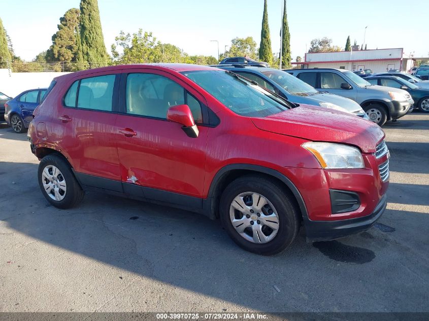 2015 Chevrolet Trax 1Ls VIN: KL7CJKSB3FB238388 Lot: 39970725