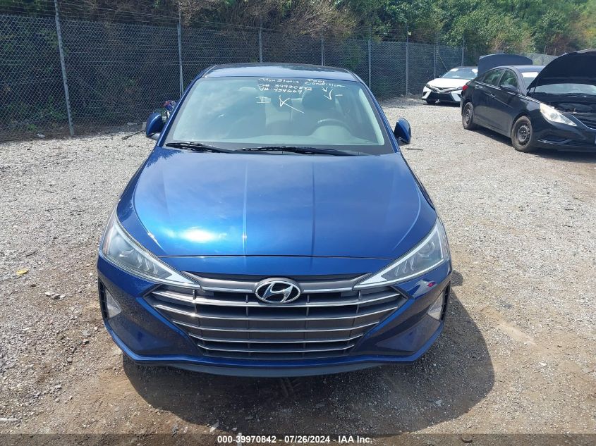 2019 Hyundai Elantra Se VIN: 5NPD74LF0KH454663 Lot: 39970842