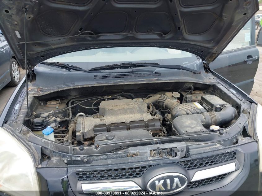 2009 Kia Sportage Lx VIN: KNDJF724597627180 Lot: 39970891