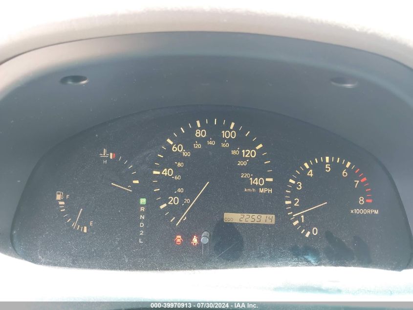 2000 Lexus Rx 300 VIN: JT6GF10U3Y0045717 Lot: 39970913