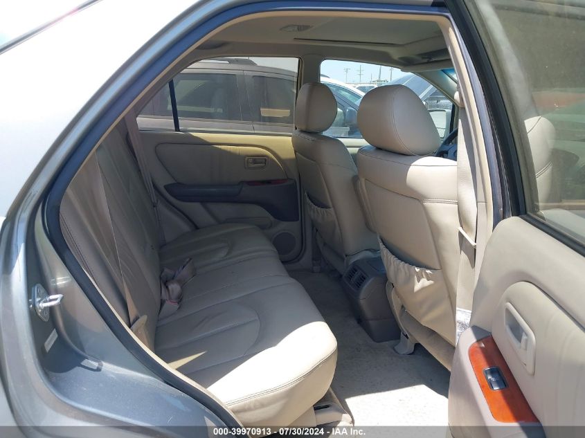 2000 Lexus Rx 300 VIN: JT6GF10U3Y0045717 Lot: 39970913