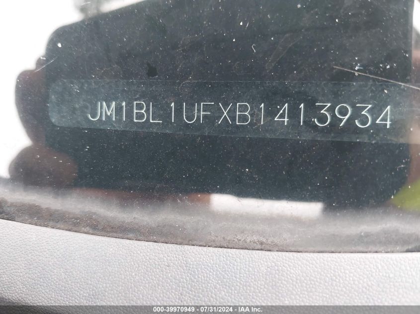 2011 Mazda Mazda3 I Sport VIN: JM1BL1UFXB1413934 Lot: 39970949