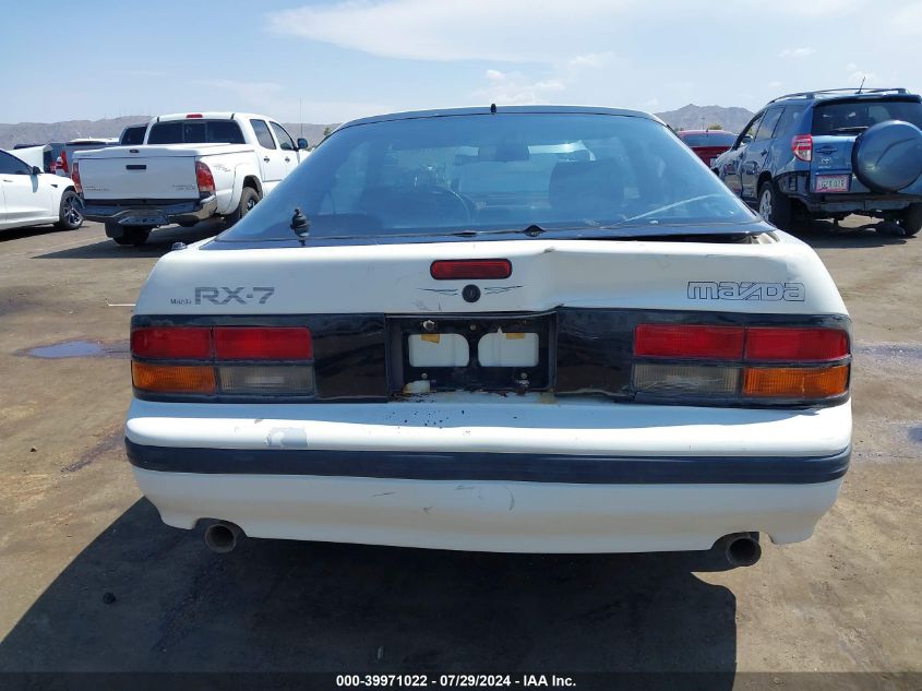 1986 Mazda Rx7 VIN: JM1FC3316G0108057 Lot: 39971022