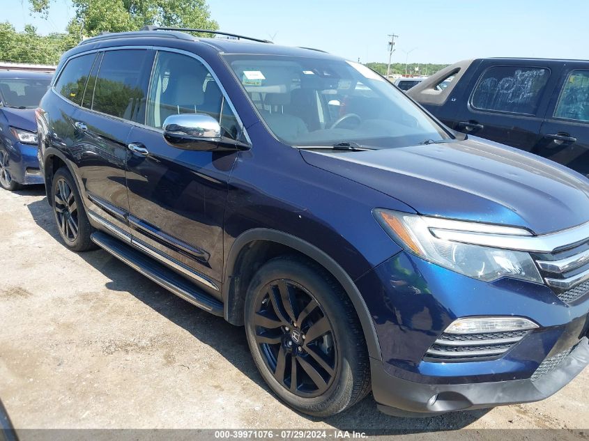 2017 Honda Pilot Elite VIN: 5FNYF6H03HB079895 Lot: 39971076