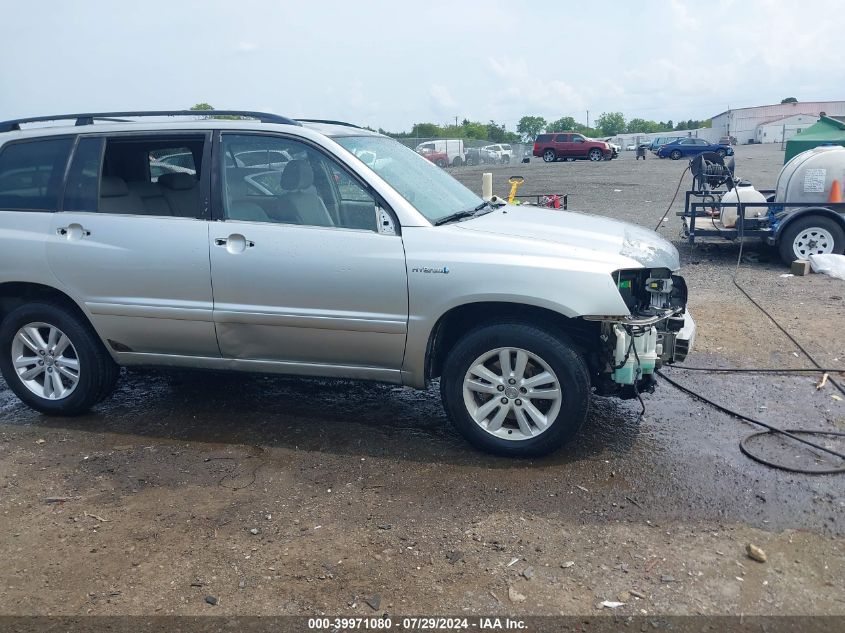 2007 Toyota Highlander Hybrid V6 VIN: JTEEW21A870035253 Lot: 39971080