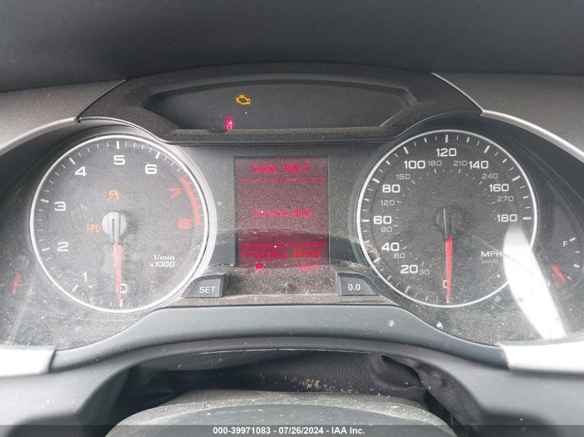 2011 Audi A4 Premium VIN: WAUAFAFL4BN012438 Lot: 39971083