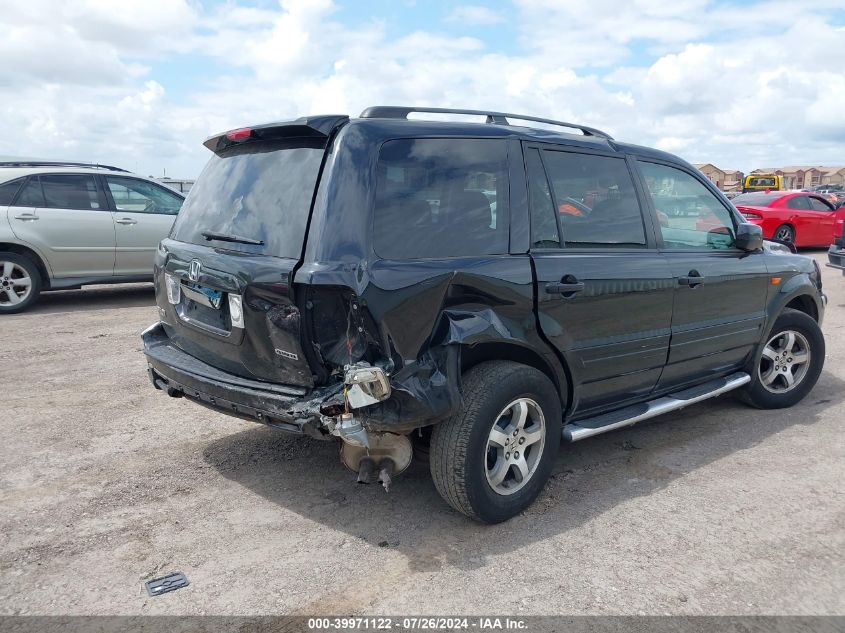 2006 Honda Pilot Ex-L VIN: 5FNYF18696B019432 Lot: 39971122