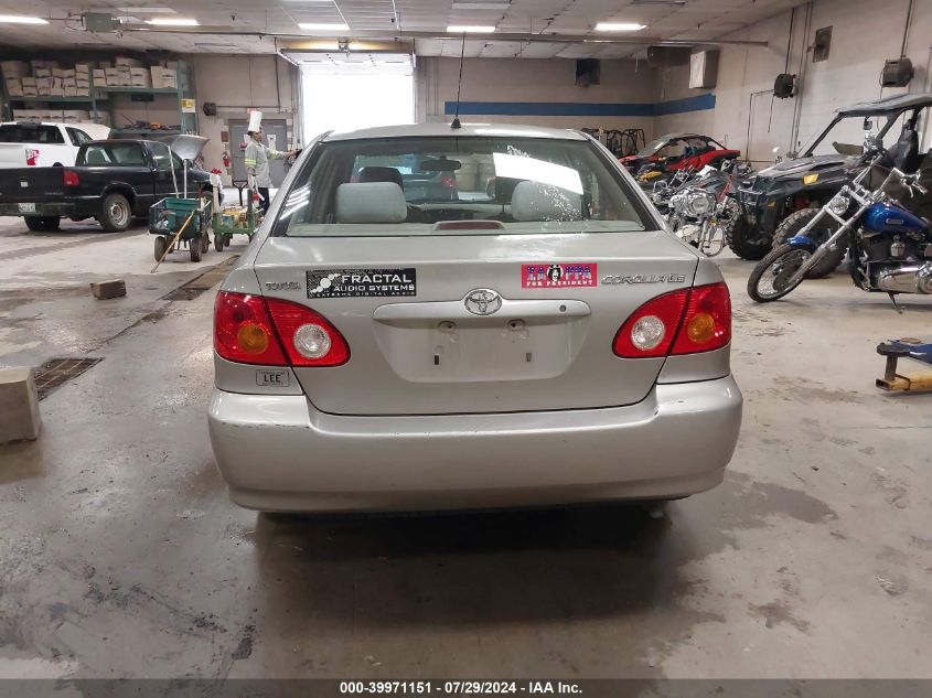 2003 Toyota Corolla Le VIN: 2T1BR32E43C151667 Lot: 39971151