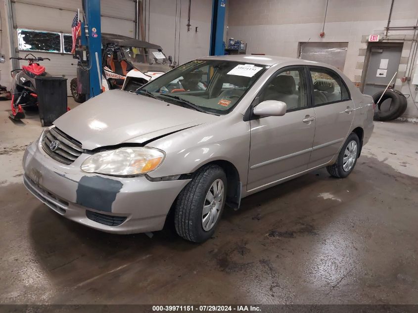 2003 Toyota Corolla Le VIN: 2T1BR32E43C151667 Lot: 39971151