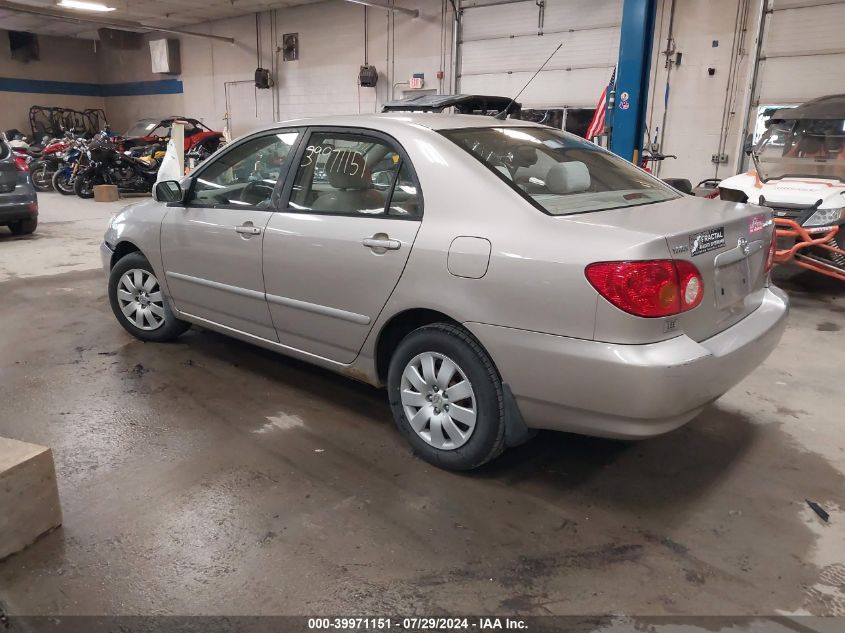 2003 Toyota Corolla Le VIN: 2T1BR32E43C151667 Lot: 39971151