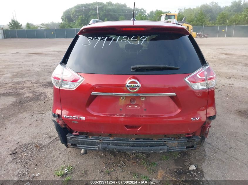 2016 Nissan Rogue S/Sl/Sv VIN: 5N1AT2MT0GC772689 Lot: 39971254