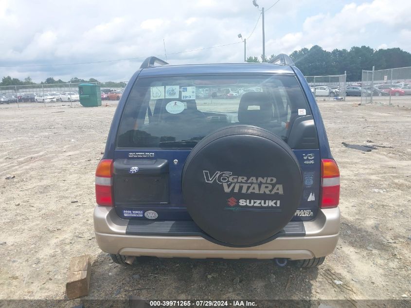 2001 Suzuki Grand Vitara Jlx/Jlx+/Limited VIN: JS3TD62V914166722 Lot: 39971265