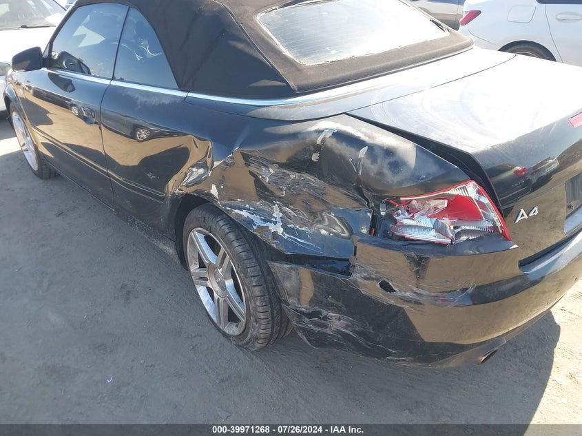 2008 Audi A4 2.0T VIN: WAUDF48H98K013294 Lot: 39971268