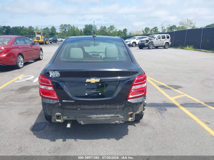 1G1JB5SH1H4130106 2017 Chevrolet Sonic Ls Auto