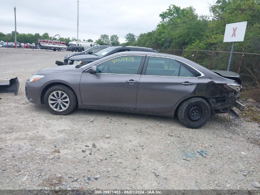 2016 Toyota Camry Le/Se/Xle/Xse VIN: 4T1BF1FK9GU508651 Lot: 39971403