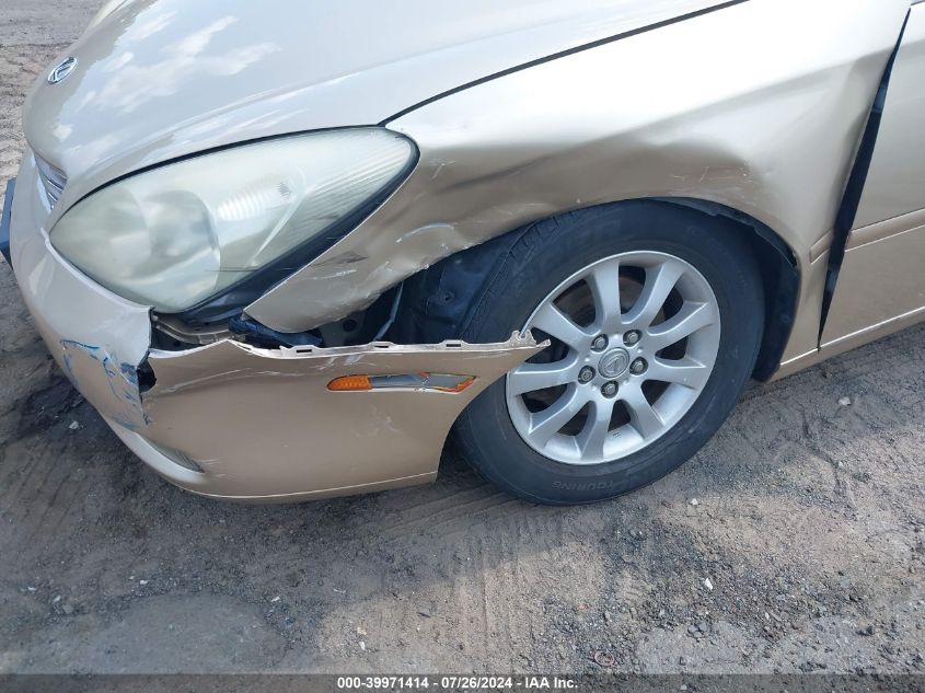 2003 Lexus Es 300 VIN: JTHBF30G630139171 Lot: 39971414