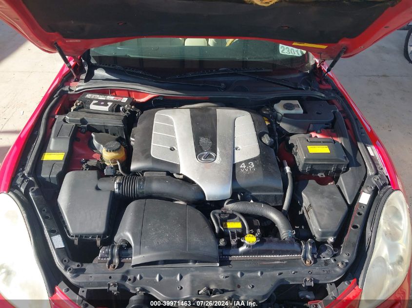 2002 Lexus Sc 430 VIN: JTHFN48Y520003670 Lot: 39971463