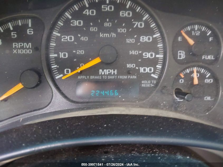 2001 Chevrolet Tahoe Ls VIN: 1GNEC13T51R174725 Lot: 39971541