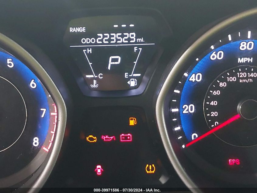 2012 Hyundai Elantra Gls (Ulsan Plant) VIN: KMHDH4AE8CU232852 Lot: 39971586