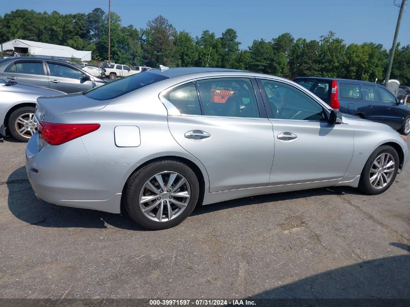 2014 Infiniti Q50 Premium VIN: JN1BV7AR7EM702853 Lot: 39971597