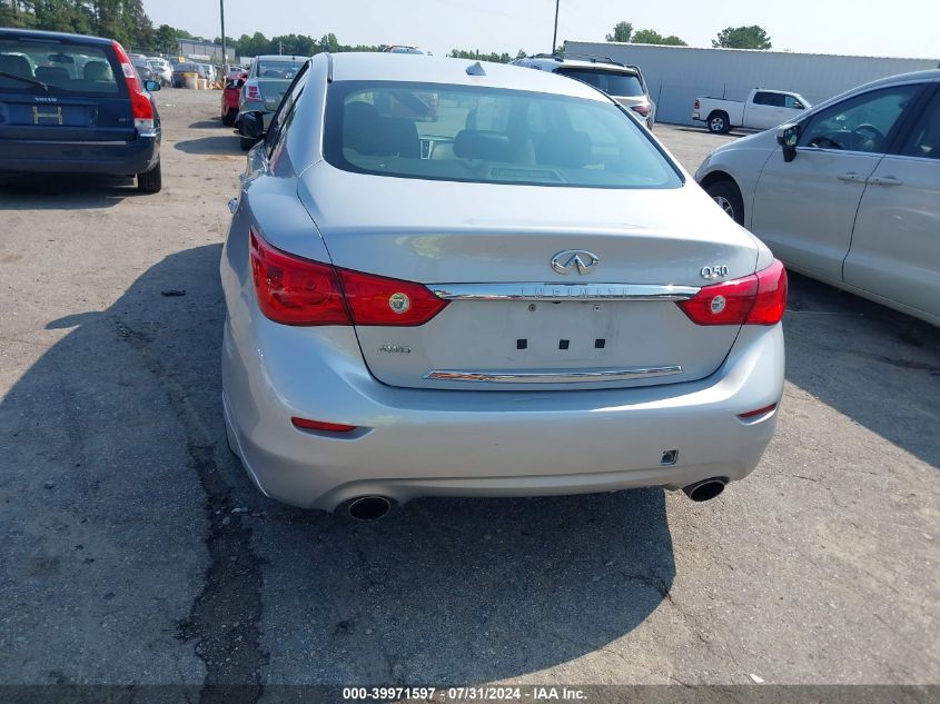 2014 Infiniti Q50 Premium VIN: JN1BV7AR7EM702853 Lot: 39971597