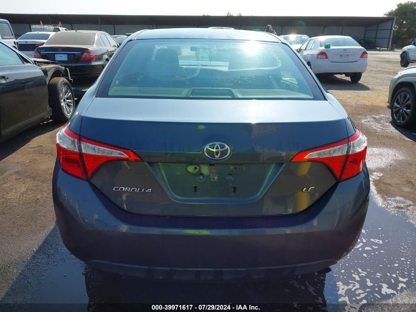 2016 Toyota Corolla L/Le/Le Pls/Prm/S/S Pls VIN: 2T1BURHE9GC681261 Lot: 39971617