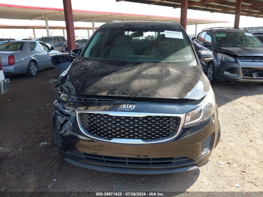 2016 Kia Sedona Lx VIN: KNDMB5C19G6114017 Lot: 39971625