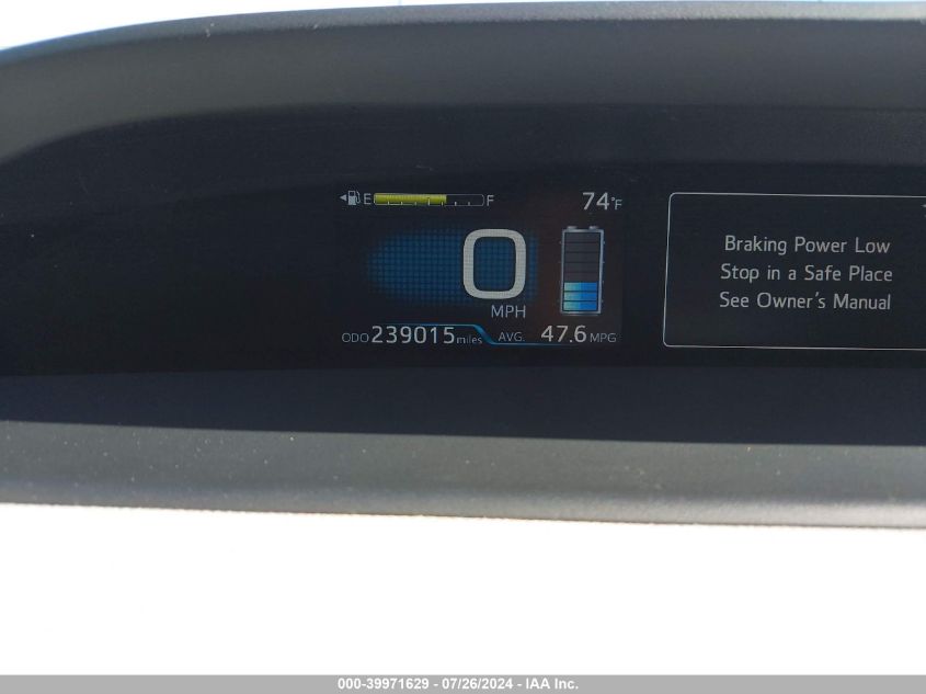 2016 Toyota Prius VIN: JTDKARFU3G3512087 Lot: 39971629