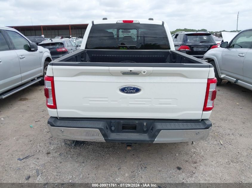 2022 Ford F-150 Lariat VIN: 1FTFW1ED4NFA31587 Lot: 39971761