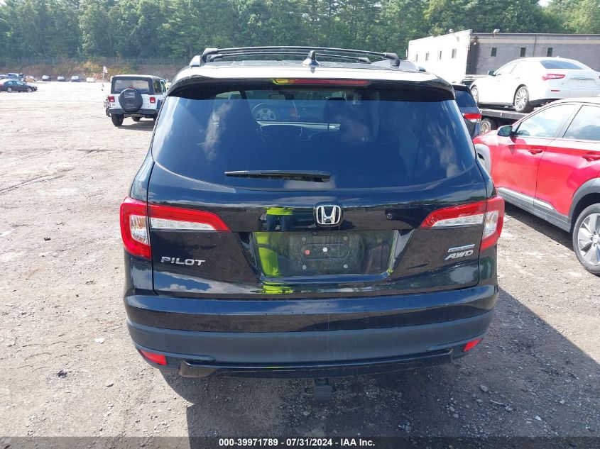 2021 Honda Pilot Awd Special Edition VIN: 5FNYF6H21MB034336 Lot: 39971789