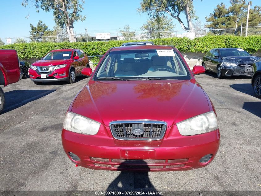 2002 Hyundai Elantra Gls VIN: KMHDN45D52U368025 Lot: 39971809