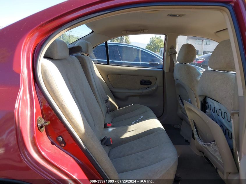 2002 Hyundai Elantra Gls VIN: KMHDN45D52U368025 Lot: 39971809