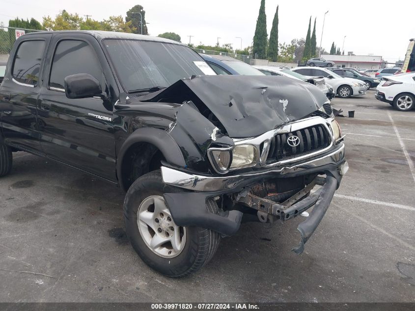 2002 Toyota Tacoma Double Cab Prerunner VIN: 5TEGN92N22Z087769 Lot: 39971820