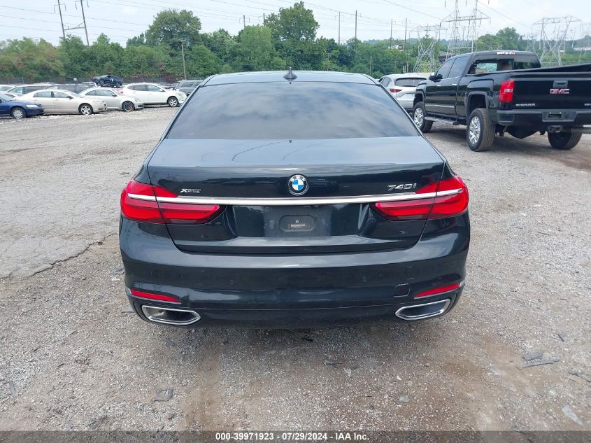 2019 BMW 740I xDrive VIN: WBA7E4C50KGV28370 Lot: 39971923