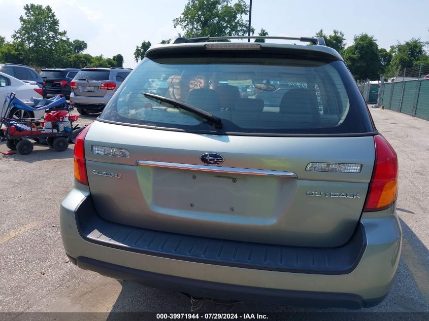 2006 Subaru Outback 2.5I VIN: 4S4BP61C967333535 Lot: 39971944