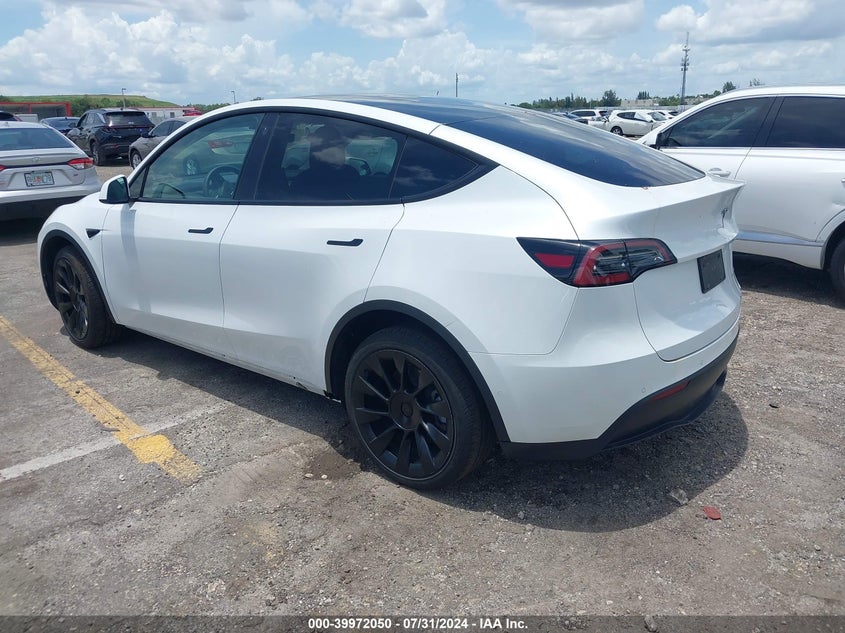 VIN 7SAYGDEE1NF451444 2022 TESLA MODEL Y LONG RANGE DUAL MOTOR ALL-WHEEL DRIVE