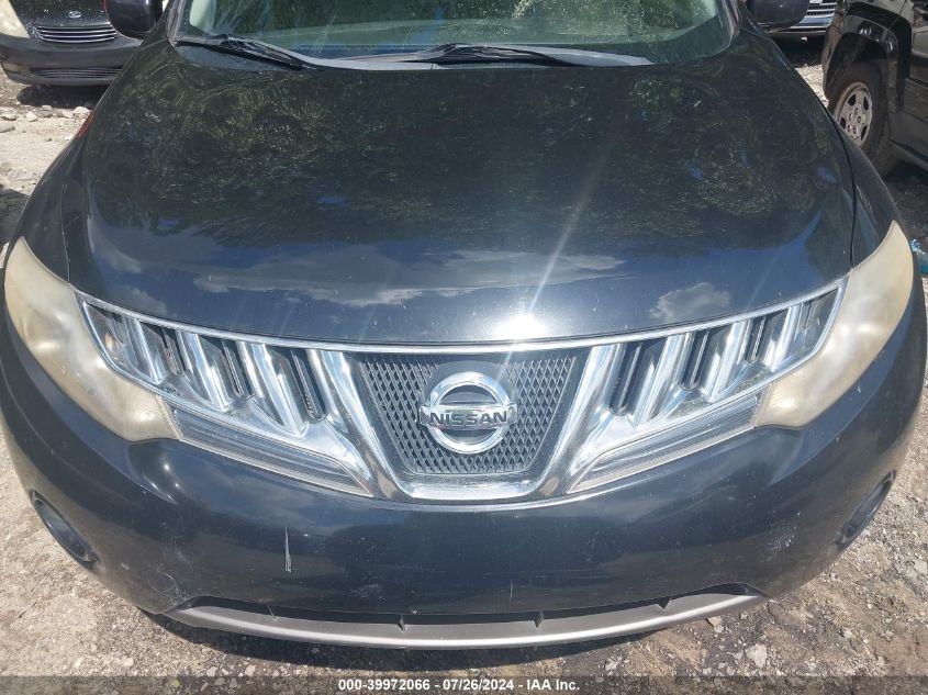 2009 Nissan Murano Sl VIN: JN8AZ18U19W101828 Lot: 39972066