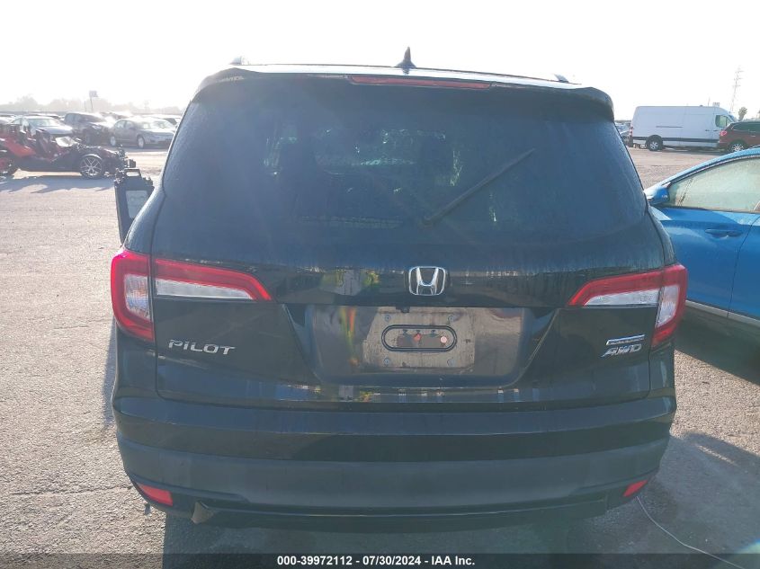 2021 Honda Pilot Se VIN: 5FNYF6H22MB057429 Lot: 39972112