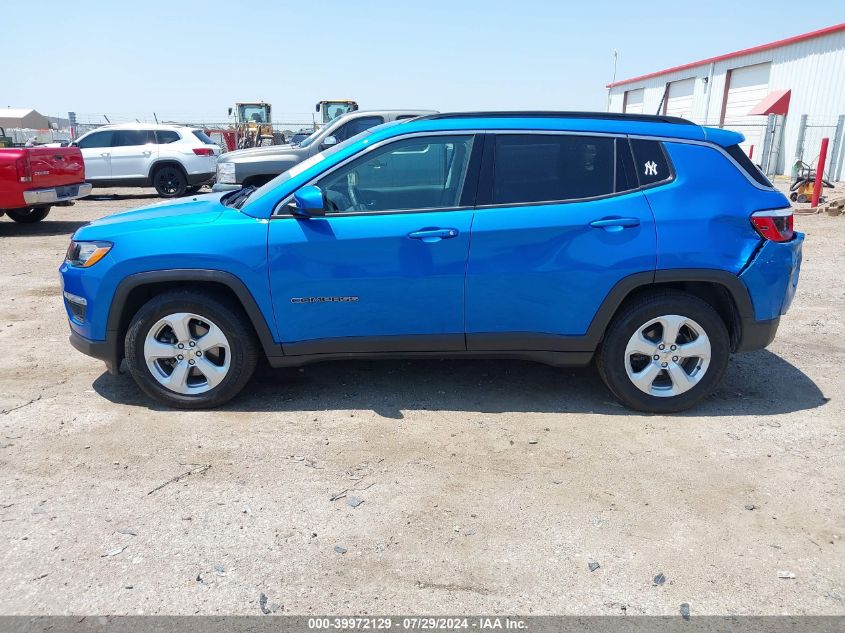 2019 Jeep Compass Latitude Fwd VIN: 3C4NJCBBXKT636322 Lot: 39972129