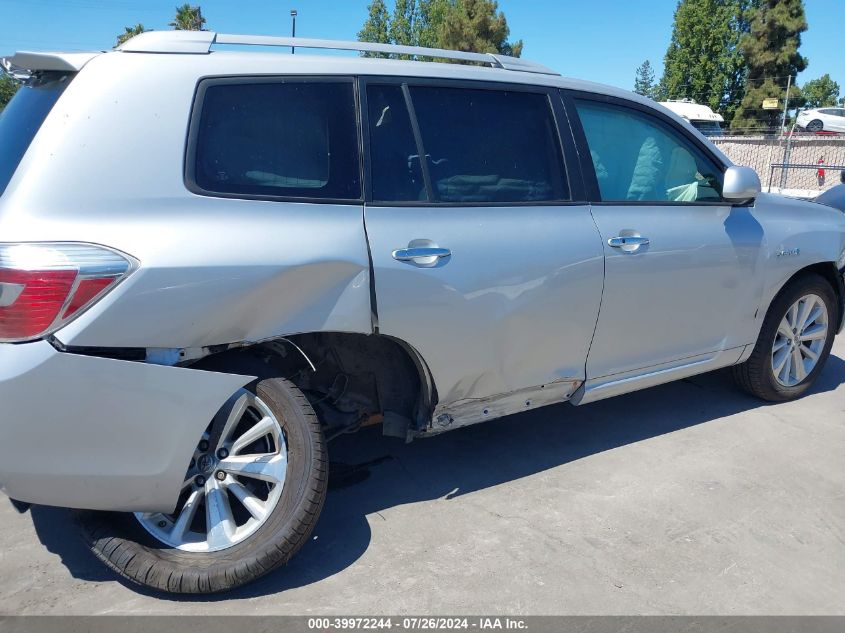 2008 Toyota Highlander Hybrid Limited VIN: JTEEW44A482014154 Lot: 39972244