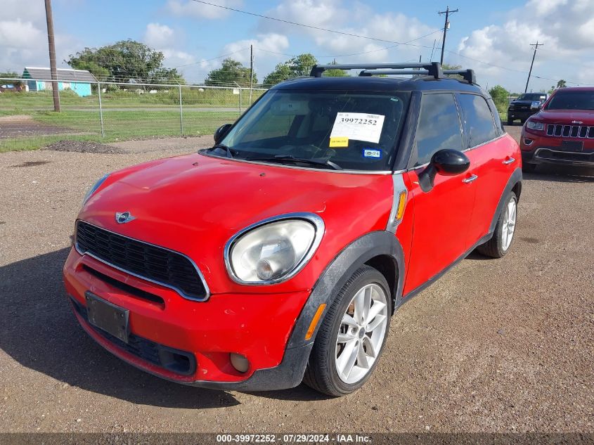 2012 Mini Cooper S Countryman VIN: WMWZC3C59CWL86472 Lot: 39972252