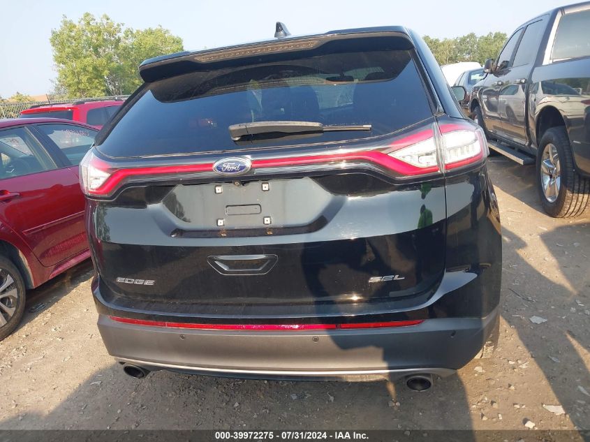 2016 Ford Edge Sel VIN: 2FMPK3J80GBB93205 Lot: 39972275