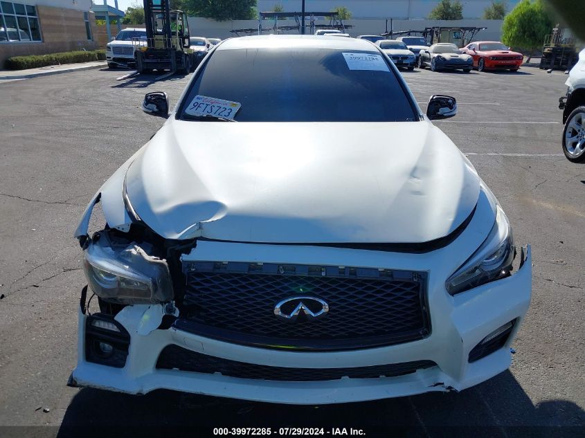 2016 Infiniti Q50 3.0T Red Sport 400 VIN: JN1FV7AP7GM420666 Lot: 39972285