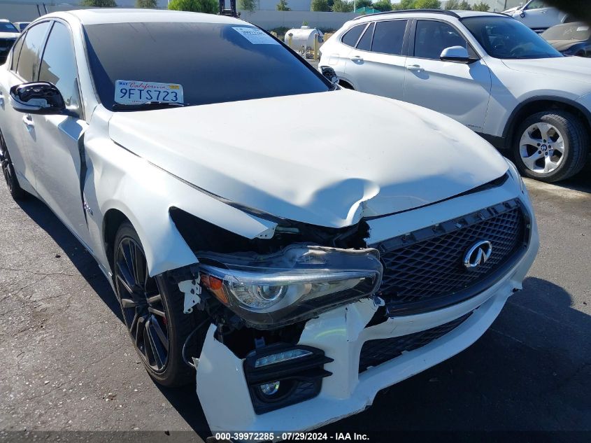 2016 Infiniti Q50 3.0T Red Sport 400 VIN: JN1FV7AP7GM420666 Lot: 39972285