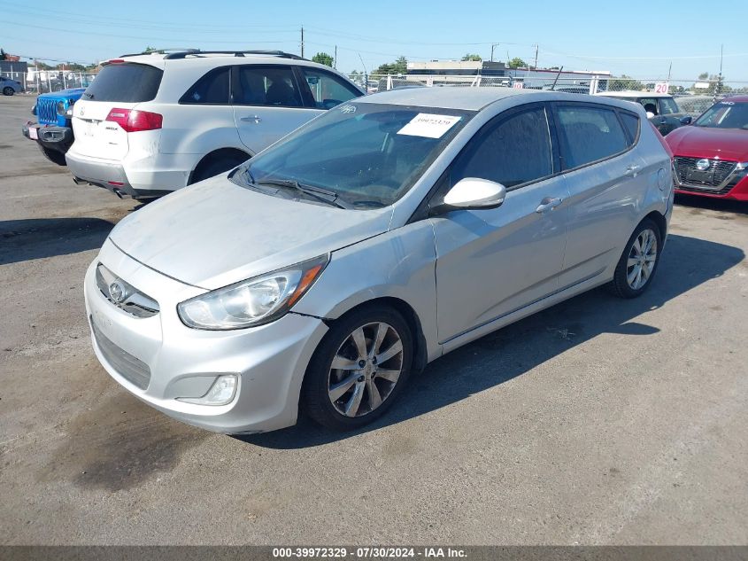 2013 Hyundai Accent Se VIN: KMHCU5AE4DU064514 Lot: 39972329