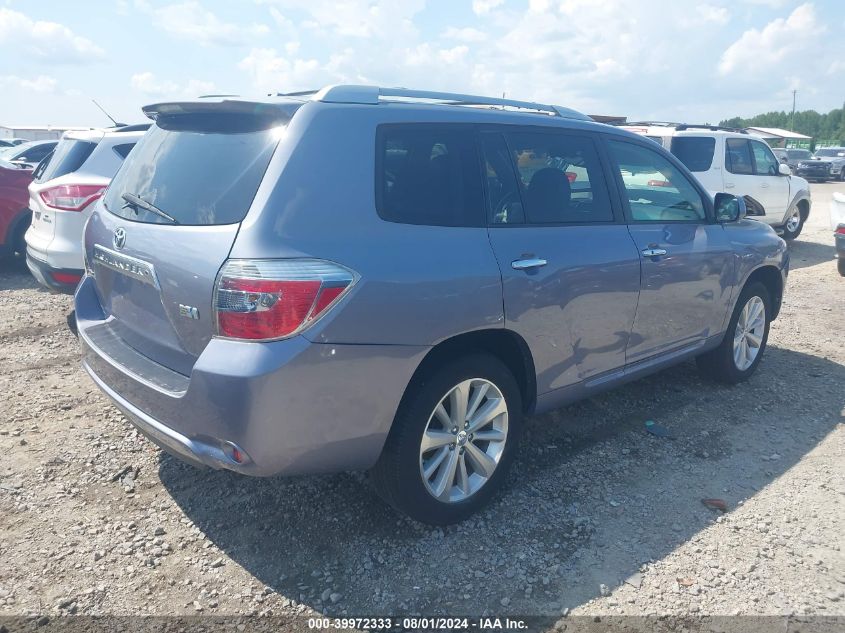 2010 Toyota Highlander Hybrid Limited V6 VIN: JTEJW3EH8A2038306 Lot: 39972333