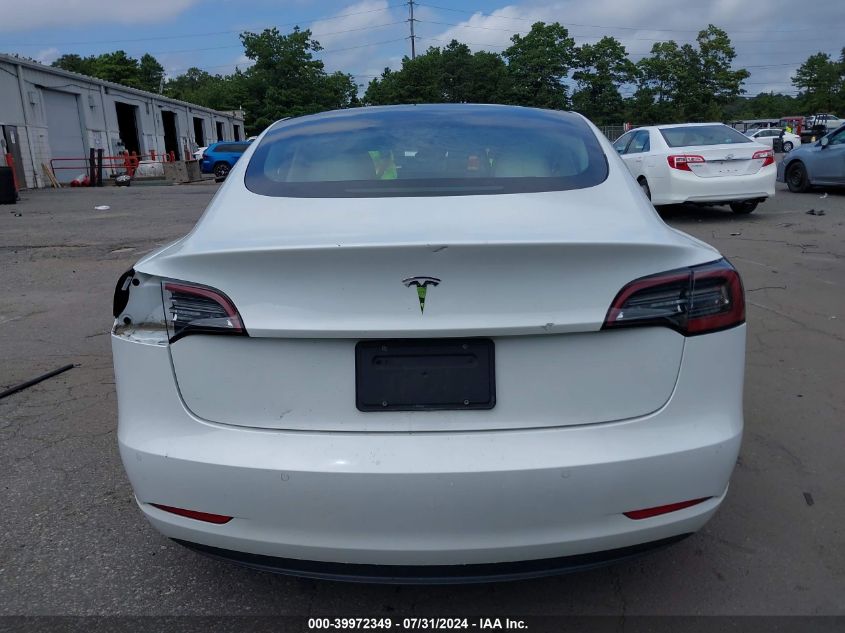 2021 Tesla Model 3 Standard Range Plus Rear-Wheel Drive VIN: 5YJ3E1EA4MF851795 Lot: 39972349