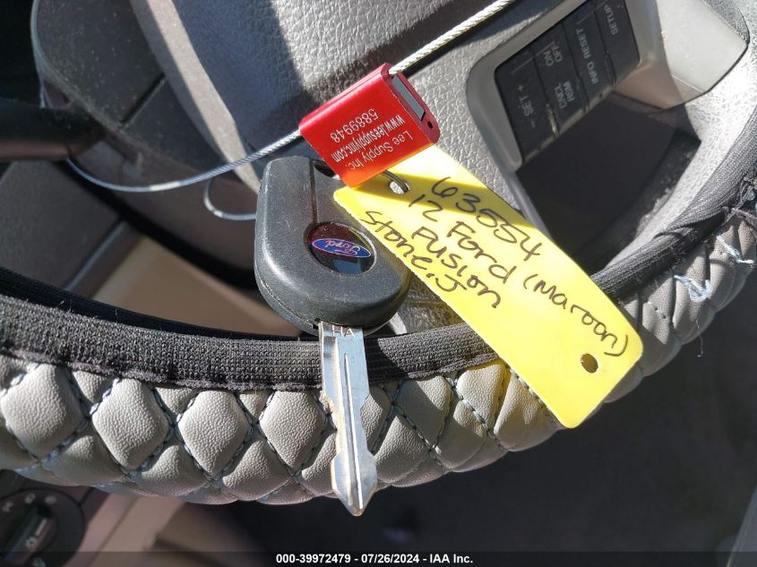 2012 Ford Fusion Se VIN: 3FAHP0HA9CR415985 Lot: 39972479