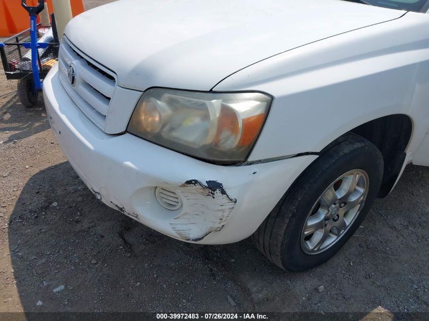 2006 Toyota Highlander V6 VIN: JTEEP21A860181065 Lot: 39972483