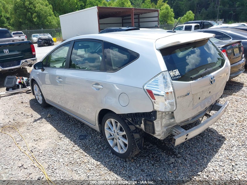 2012 Toyota Prius V Five VIN: JTDZN3EU7C3124999 Lot: 39972610